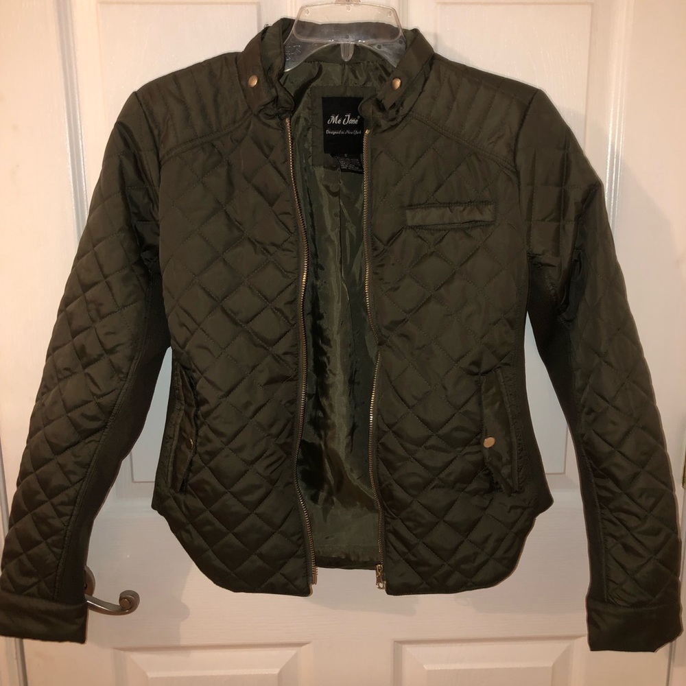 Olive green light coat